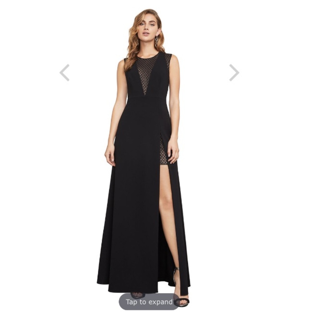 Bcbg Maxazria Valentine Metallic Burnout Gown